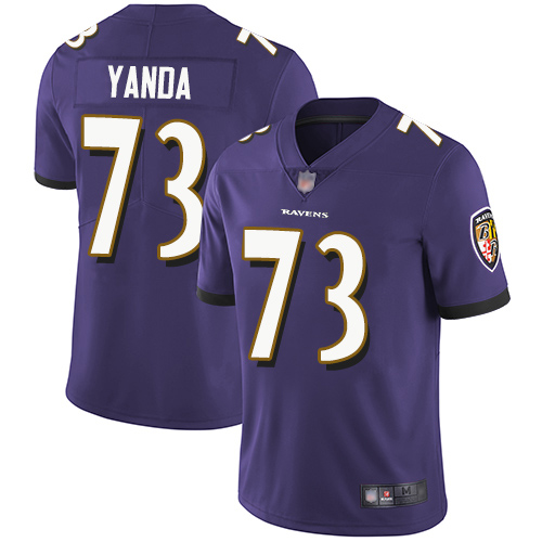 Baltimore Ravens Limited Purple Men Marshal Yanda Home Jersey NFL Football #73 Vapor Untouchable->youth nfl jersey->Youth Jersey